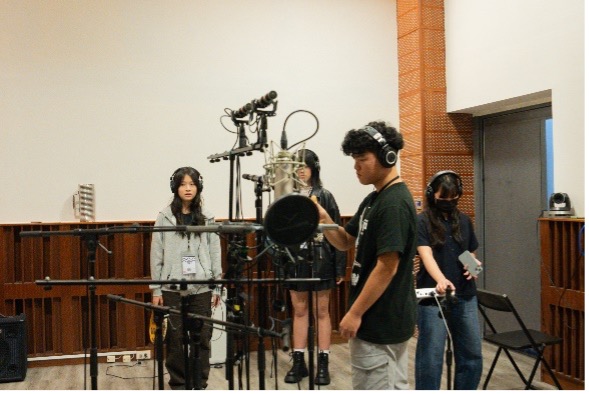 圖3、錄音製作體驗課程（攝影：黃昱嘉）